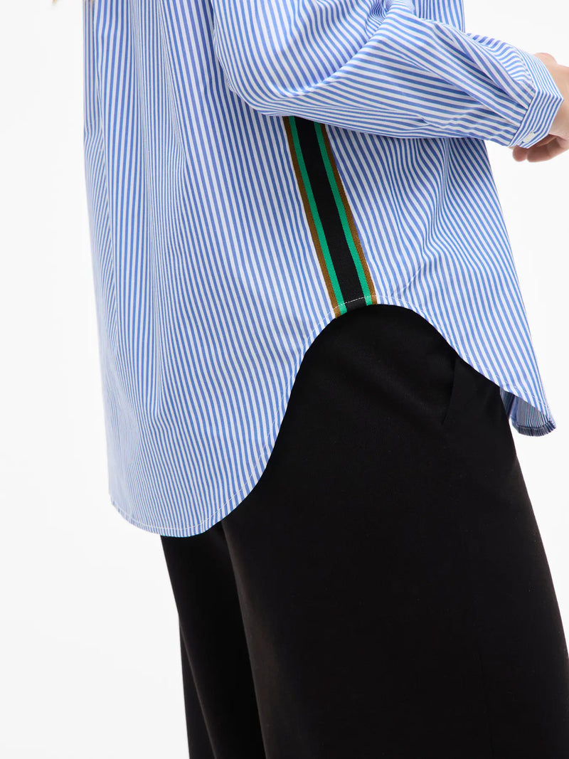 VIDOJA LS STRIPED TAPE SHIRT