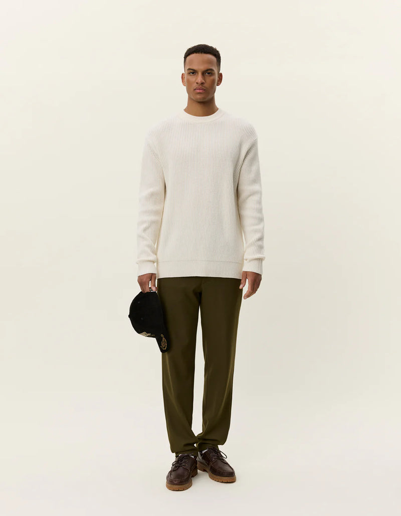 Eddie Wool Rib Crewneck Knit