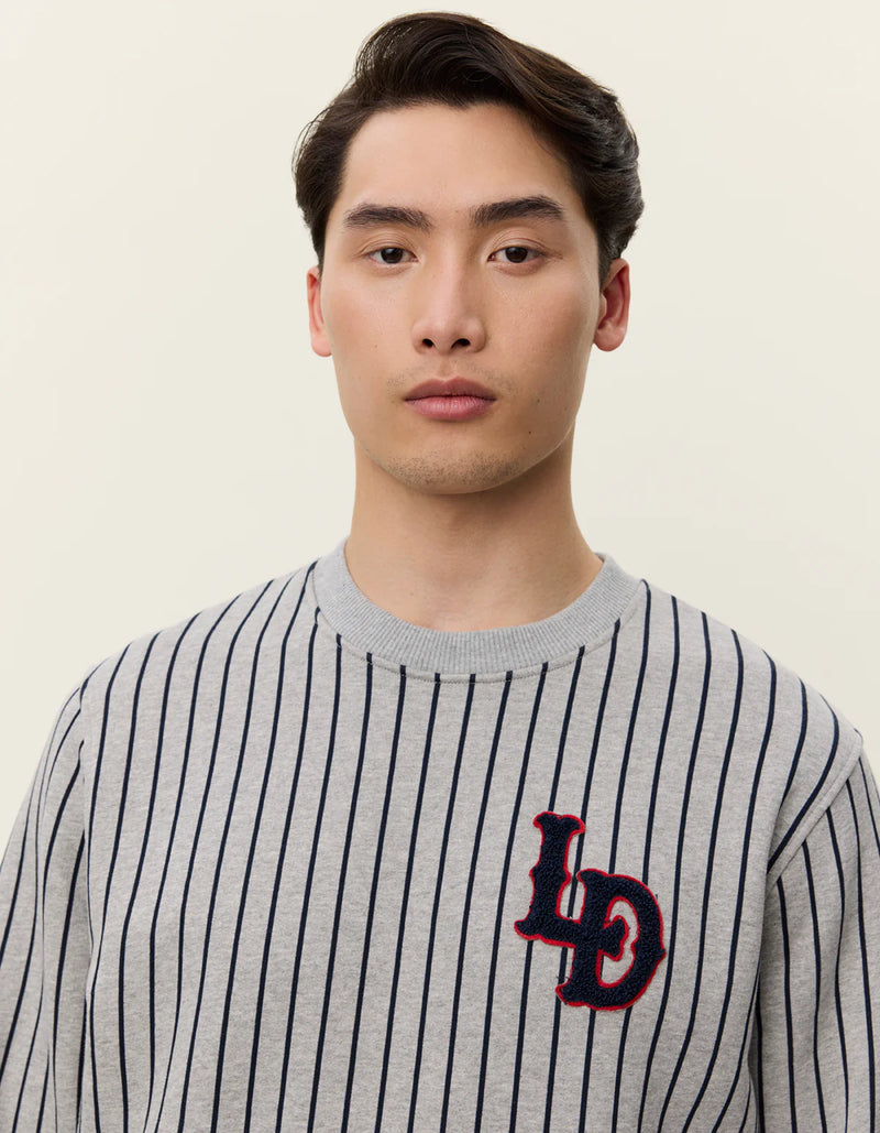 Brady LD Patch Pinstripe Sweatshirt