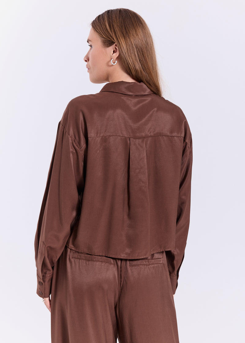 Jola short shirt - Bruin