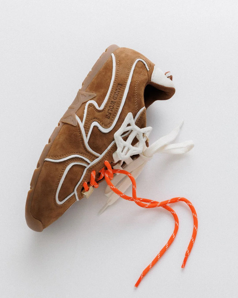 ADORED - Tan/White Suede