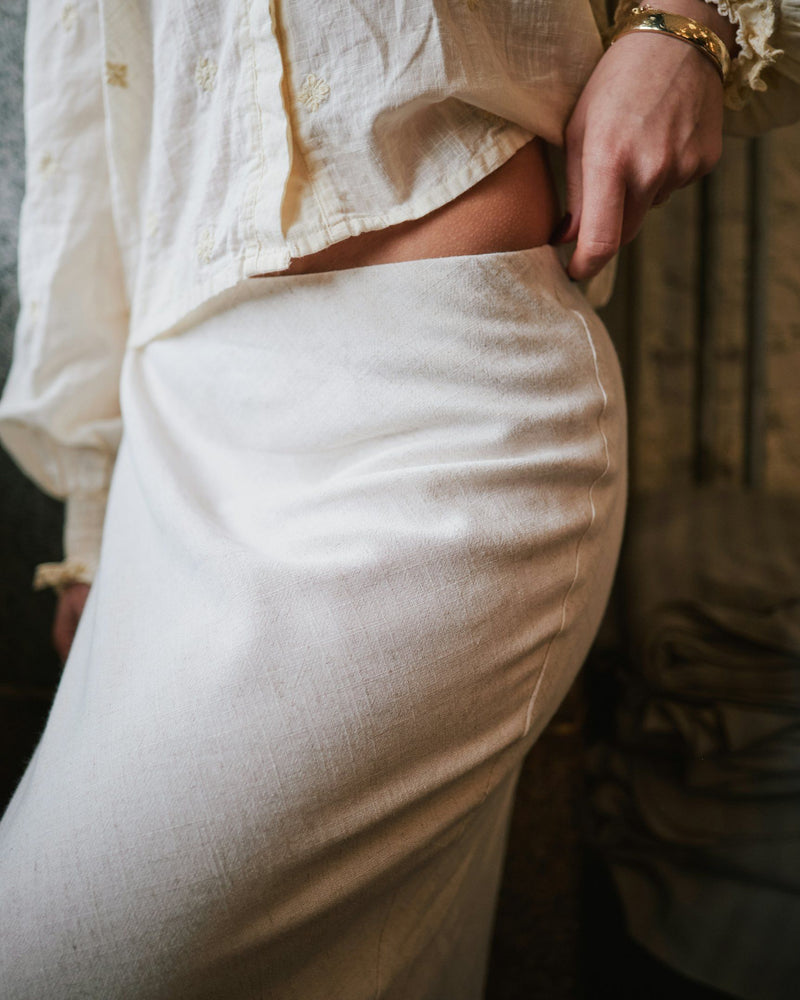 Viso Linen Skirt - Natural