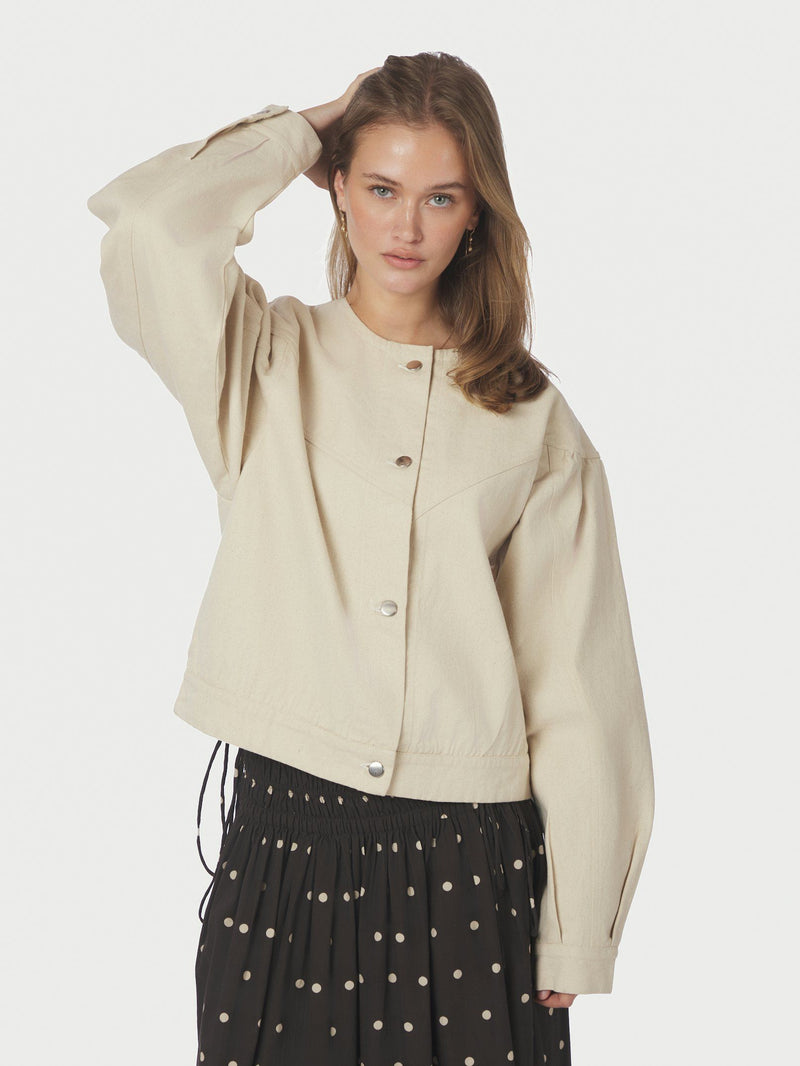 Mavis Denim Jacket - Ecru