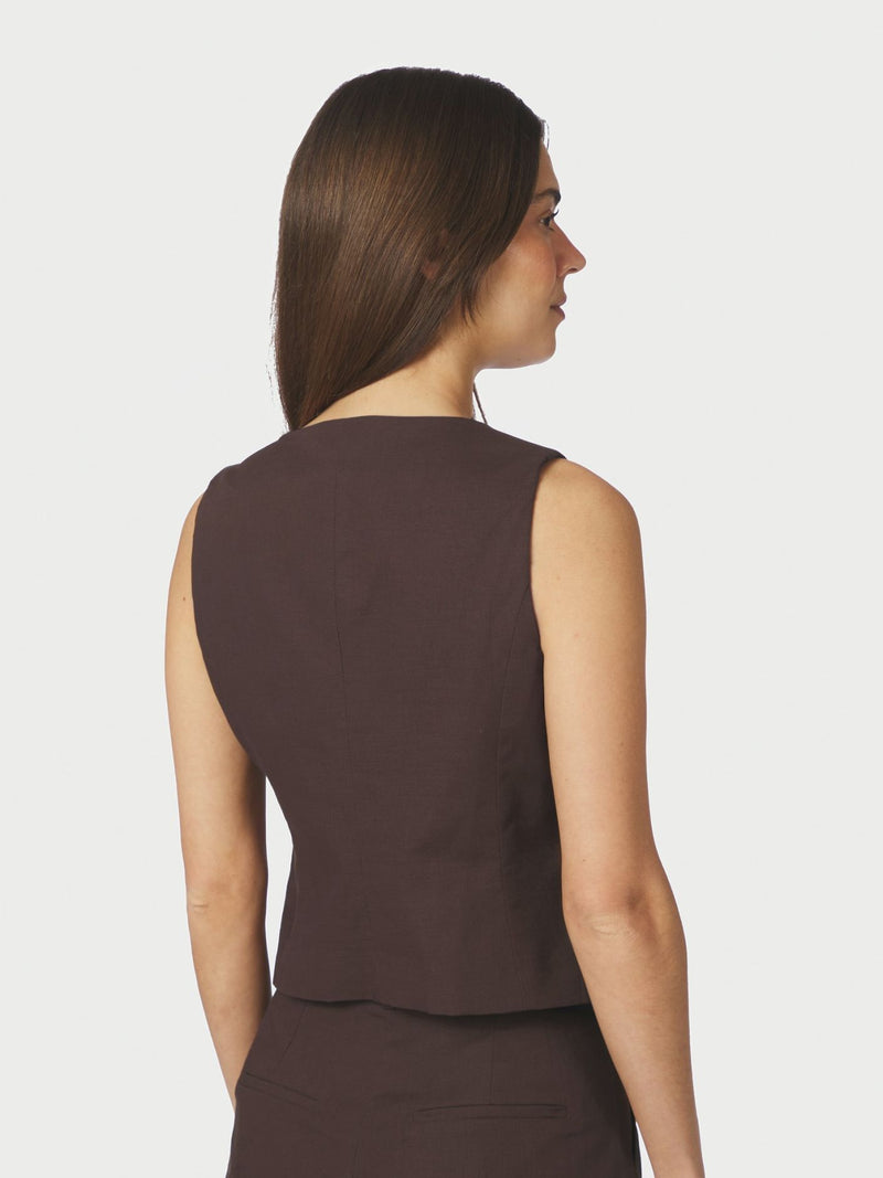 Yula Linen Waistcoat