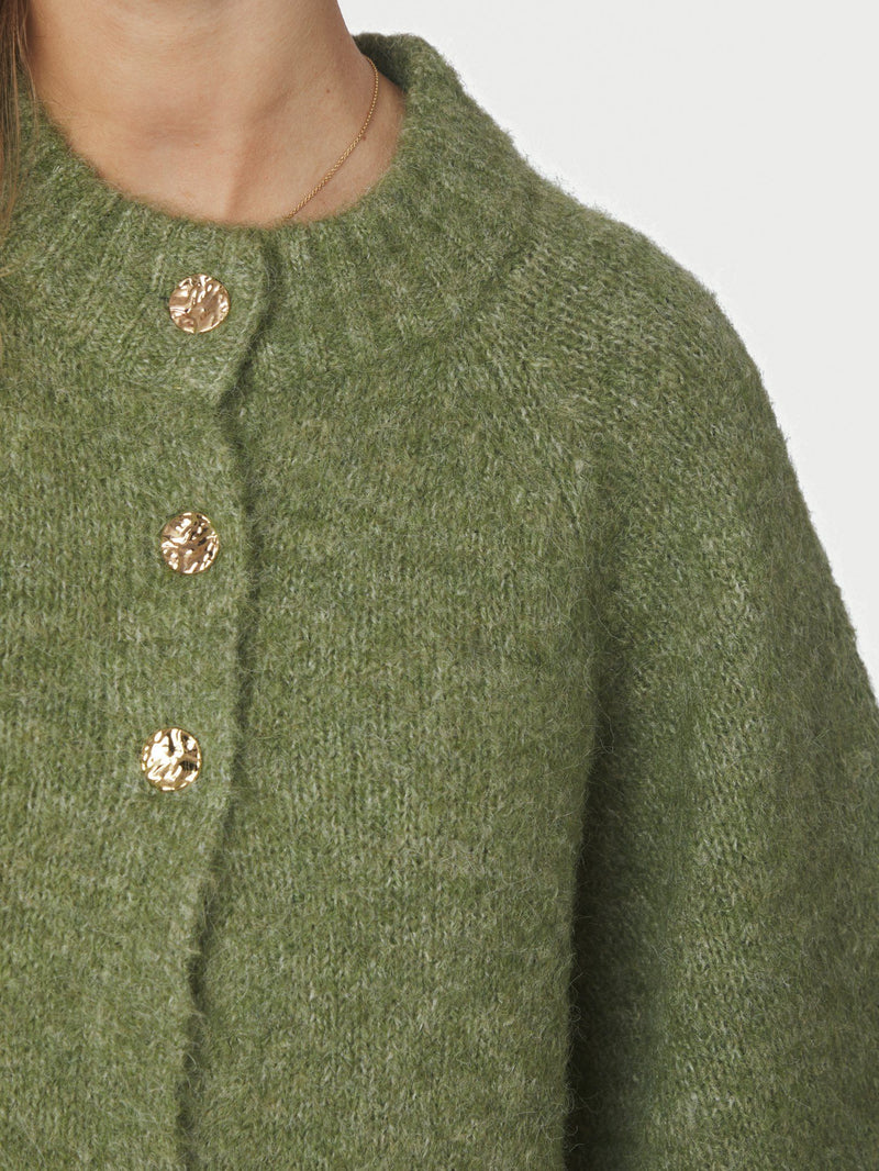 Benuta Fluffy Knit - Dusty green