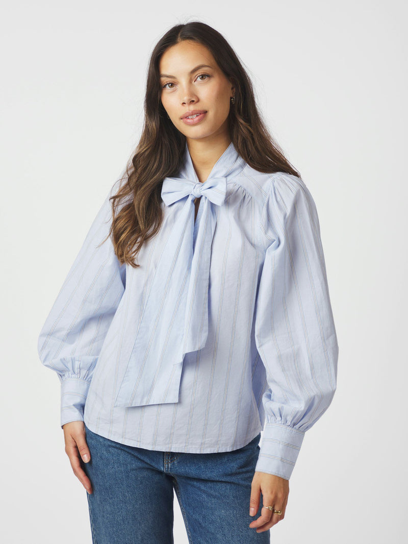 Jaz Bow Stipe - Blauw dessin