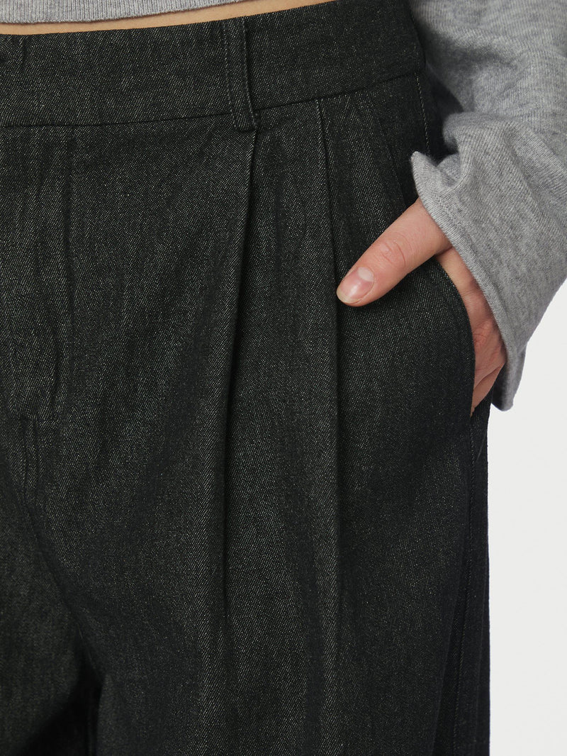 Fayla Denim Balloon - Zwarte Jeans