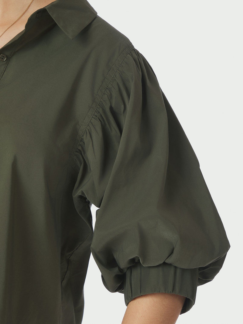 Etta Poplin Shirt - Groen