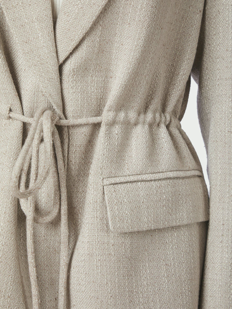 Jemmie Bouclé Blazer - Ecru