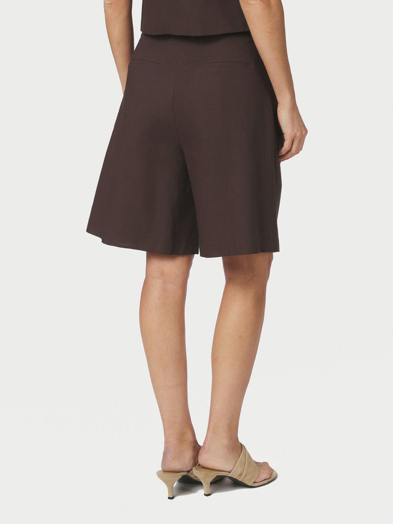 Nika Linen Shorts - Bruin