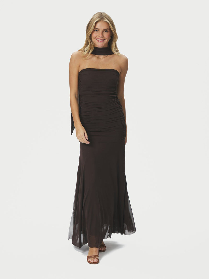 Misi Mesh Dress - Bruin