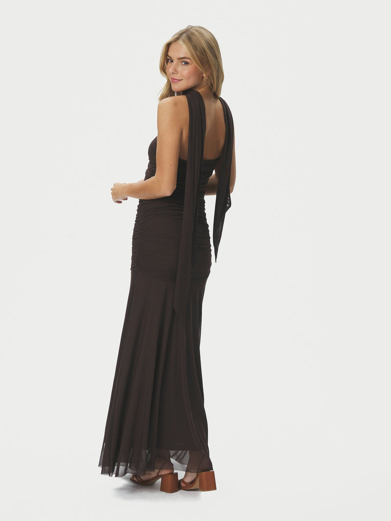 Misi Mesh Dress - Bruin