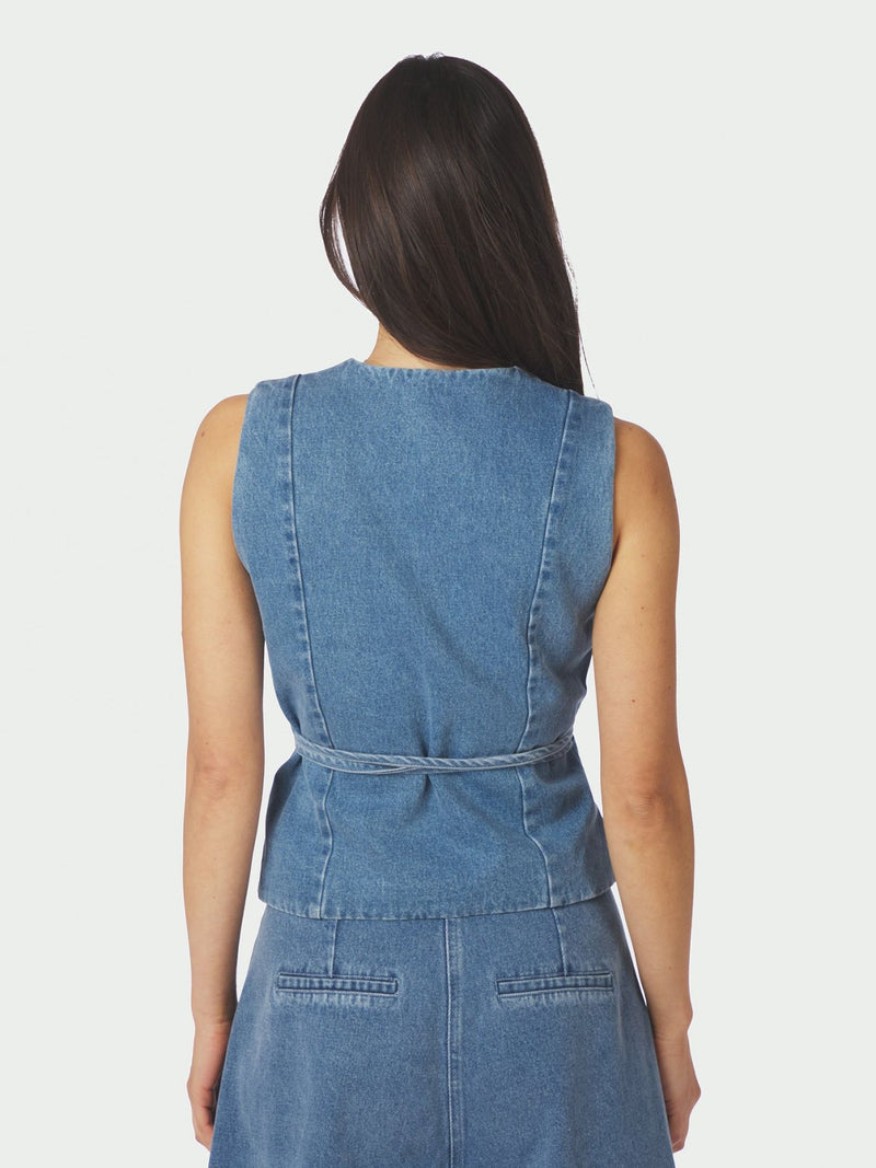 Samara Denim Waistcoat - Blauwe Jeans