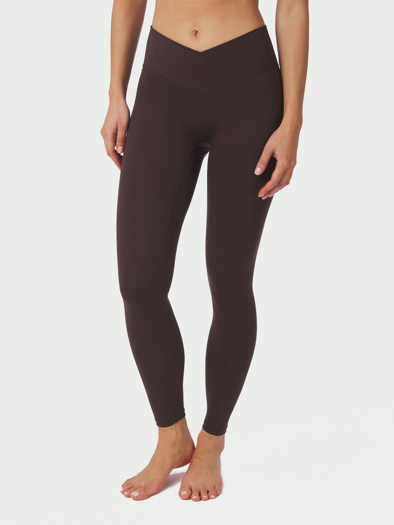 Sabina Wrap Leggings - Burgundy