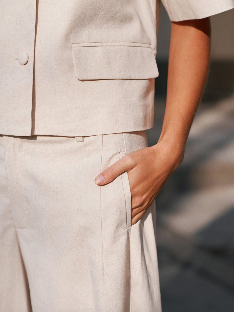 Essiall Linen Pants - Ecru