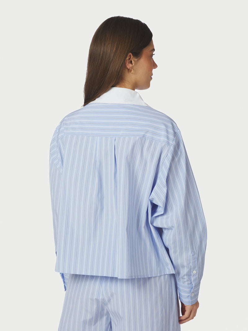 Delfia Stripe Shirt - Light Blue