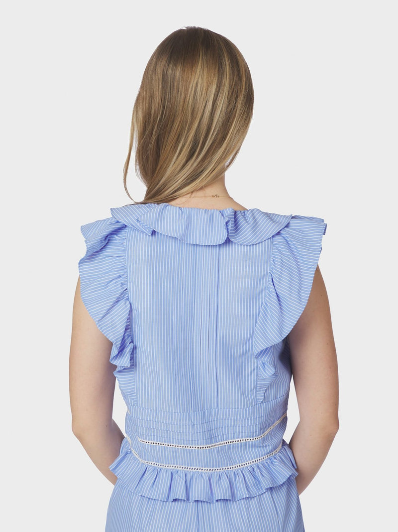 Jolia Stripe Top - Blauw dessin
