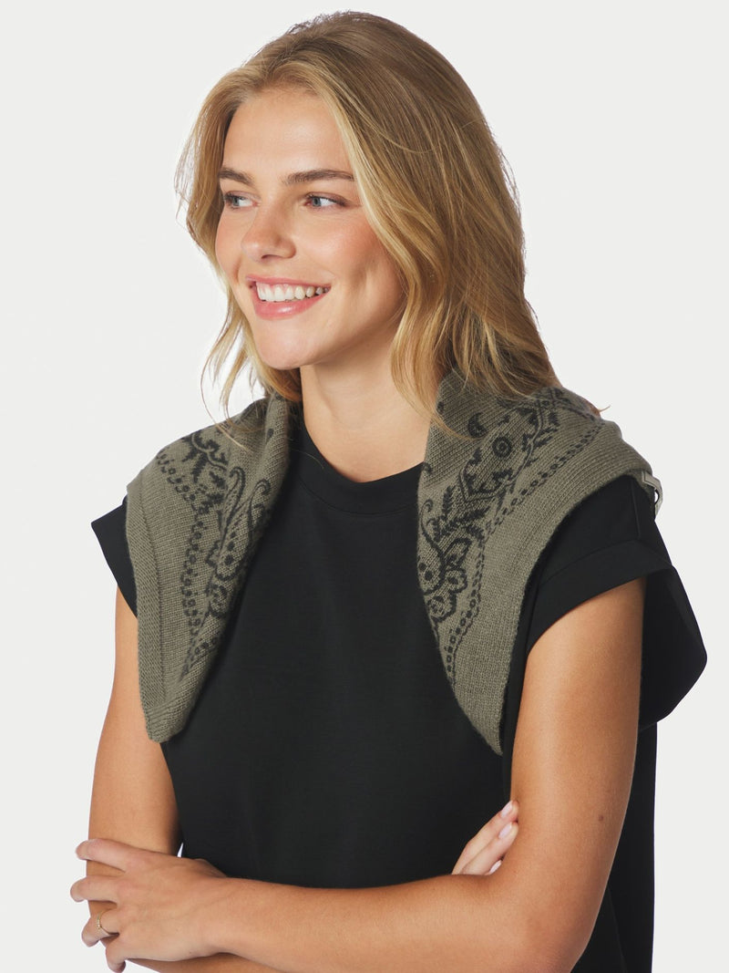 Adelina Paisley Scarf - Bruin