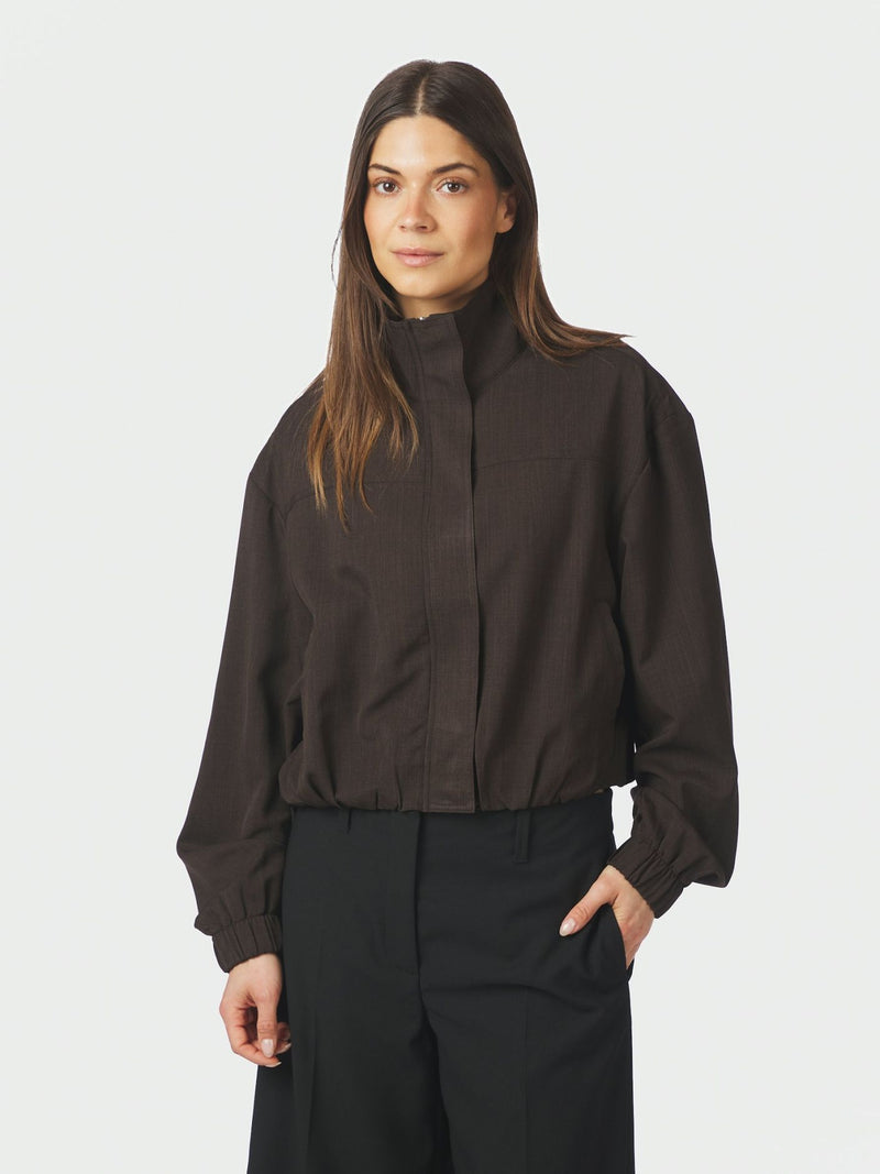 Felicity Zip Blouse - Bruin