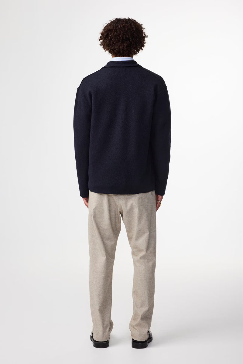 Jonas Boiled Merino Wool Overshirt