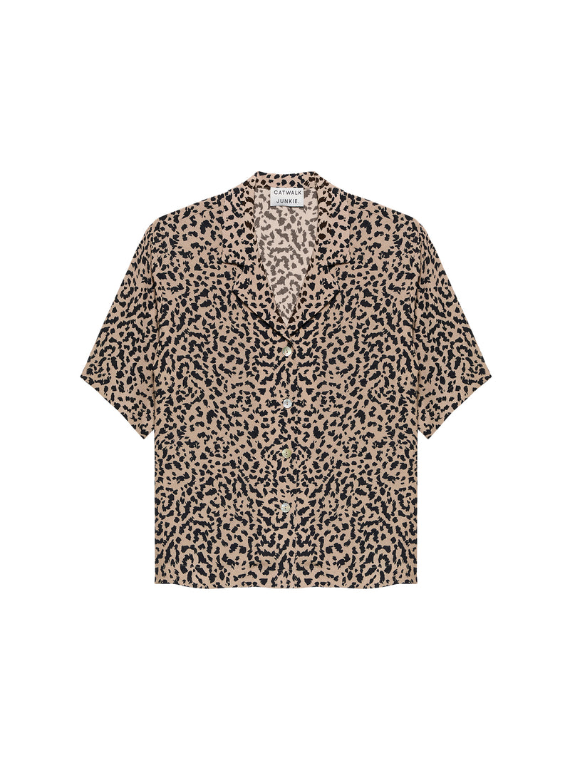 Resort leopard blouse