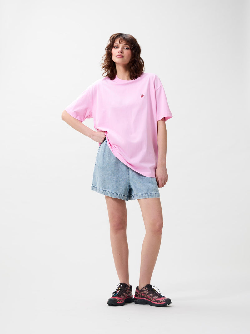 Oversized graphic Tshirt - Soft pink