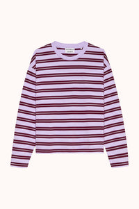 Striped long sleeve - Roze