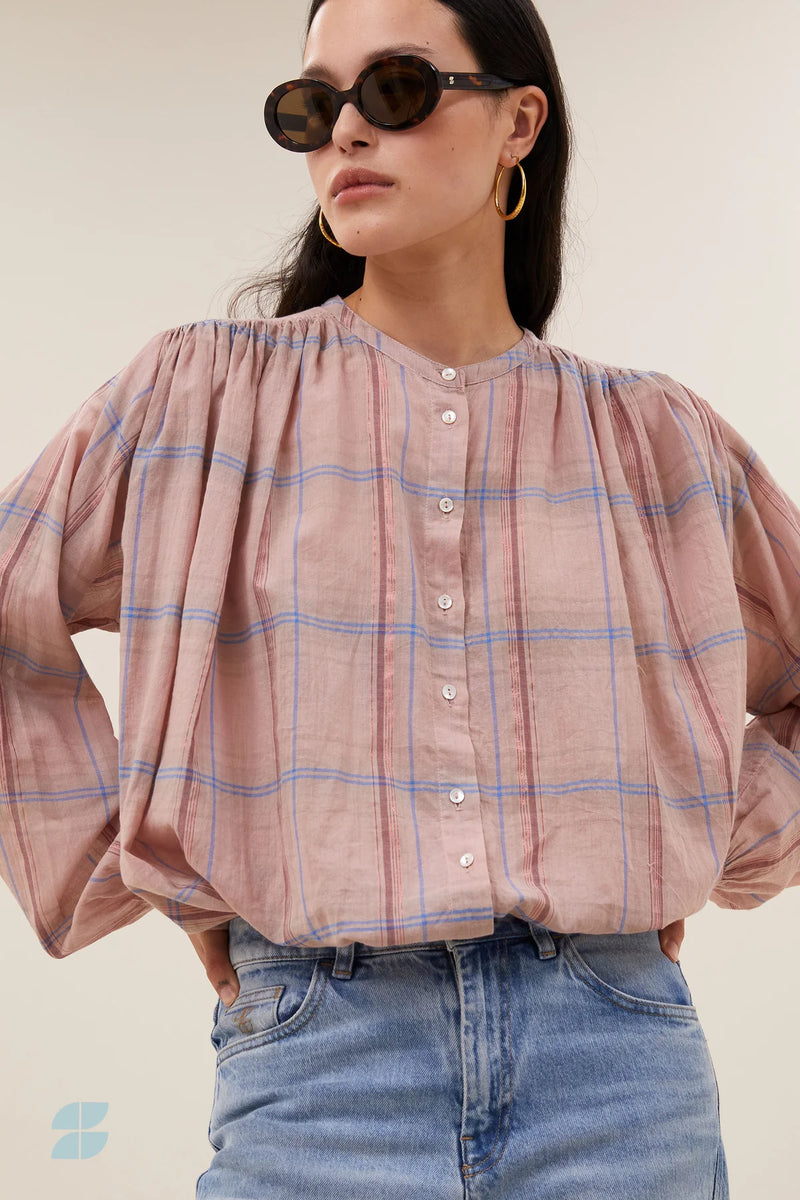 Nyka check blouse