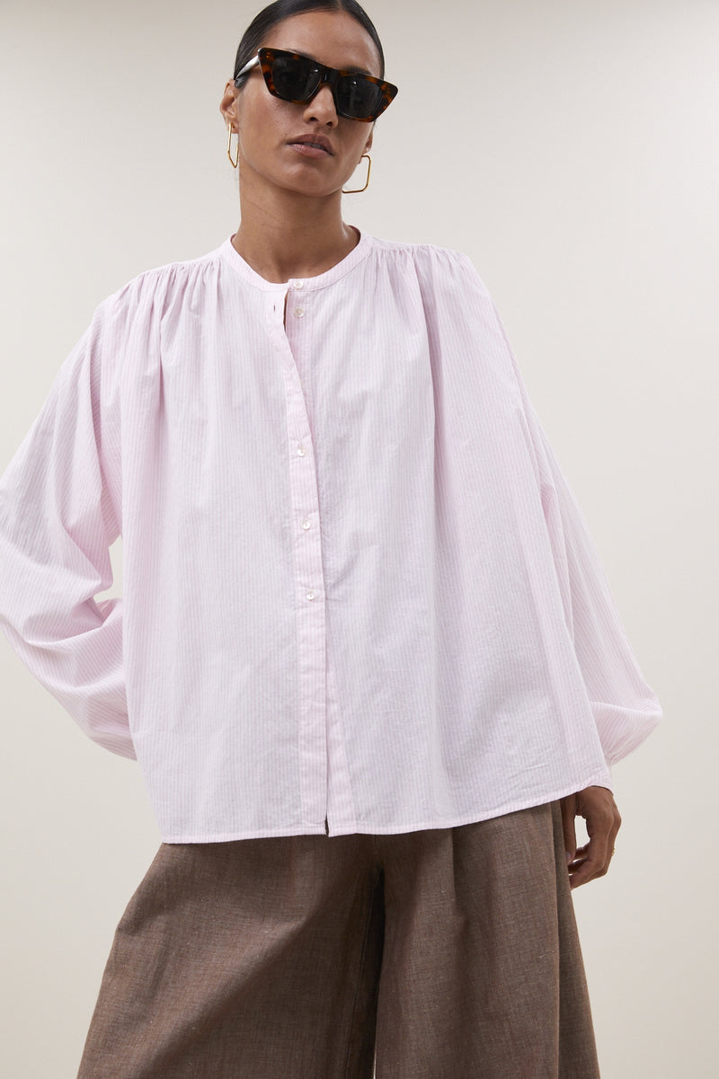 nyka pinstripe blouse