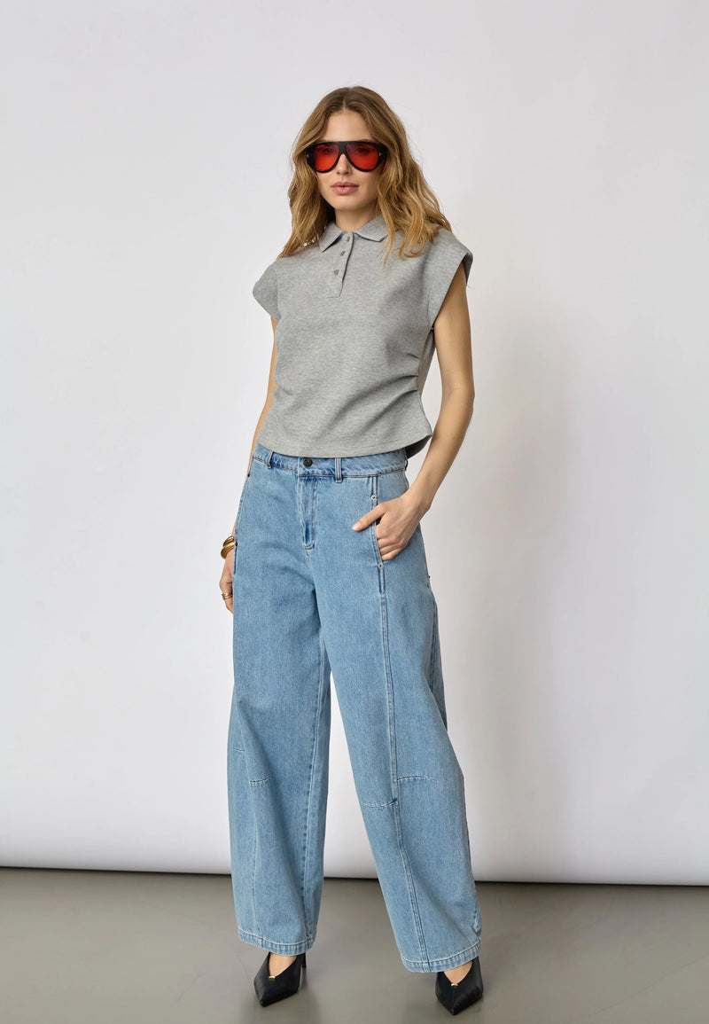 SidaCC Polo Top - Grijs