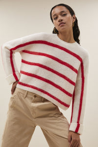 vide stripe pullover