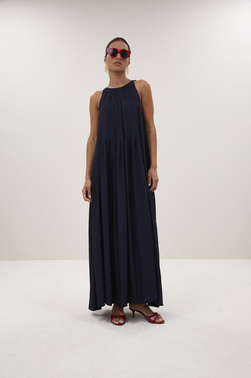 Peggy twill dress - Captain Blue