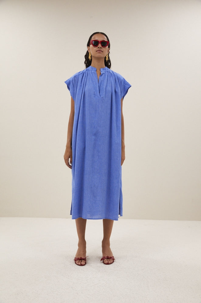 Bodin athia dress -  sapphire blue