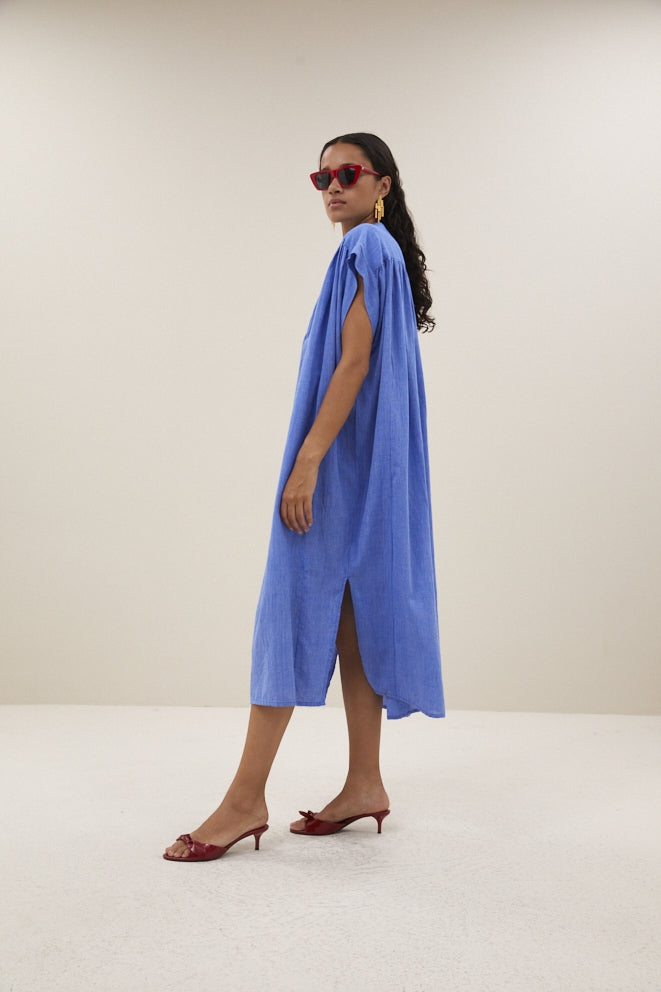 Bodin athia dress -  sapphire blue