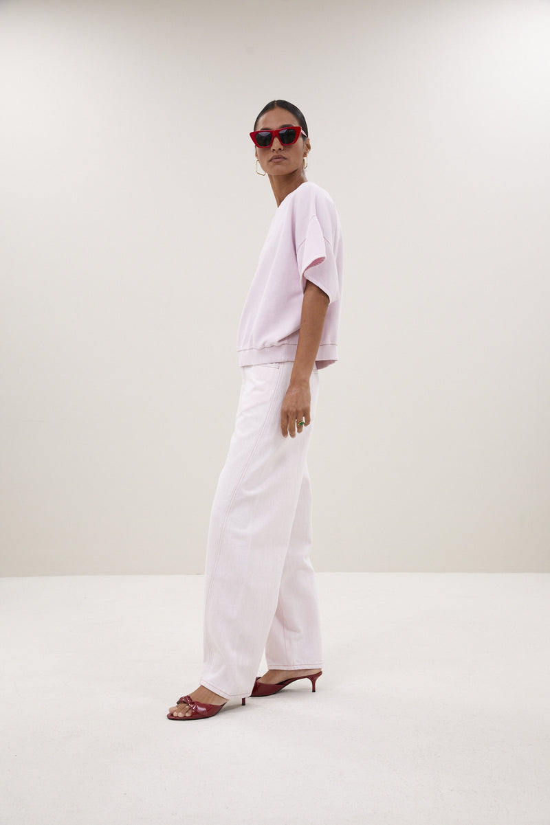 Begum Slub Jeans - Light Pink