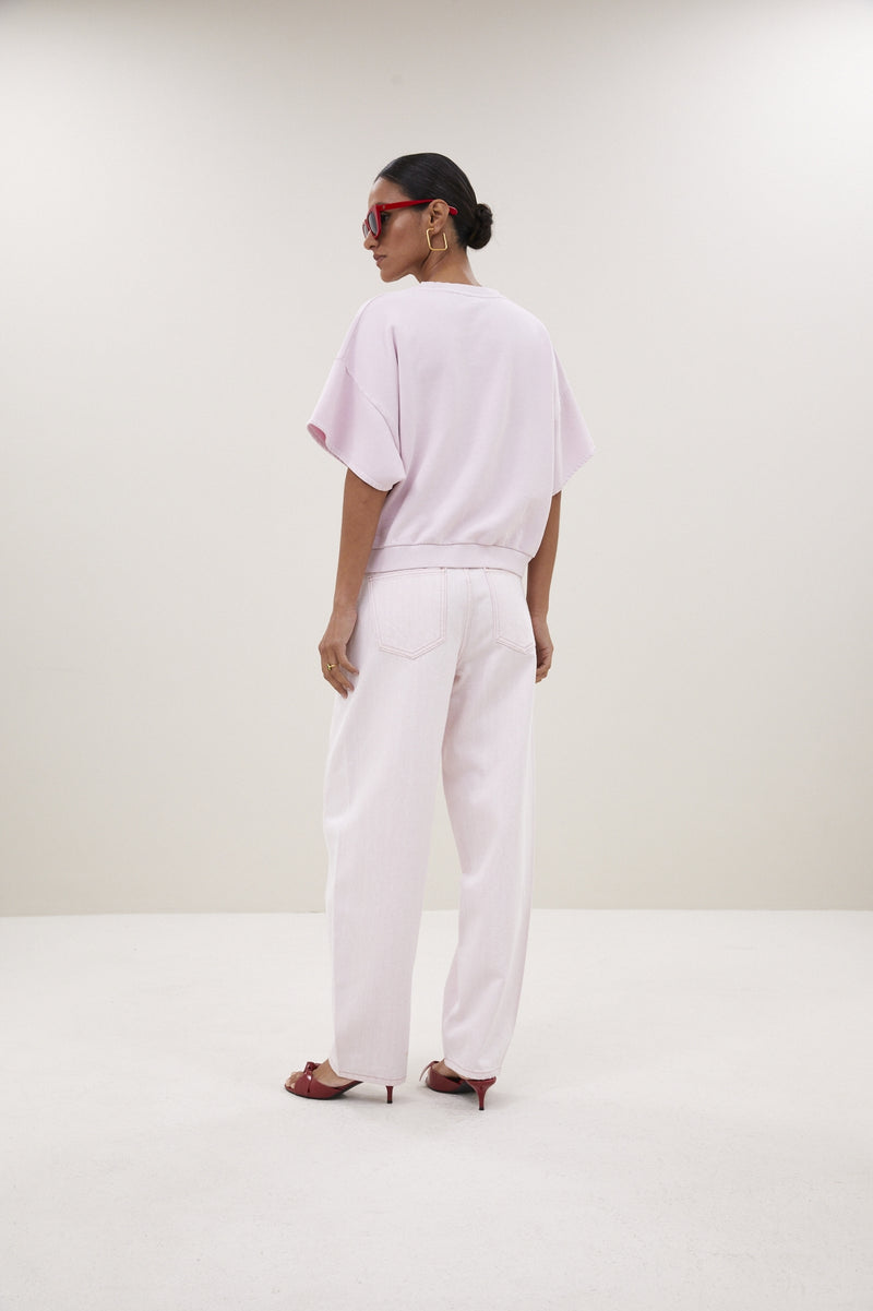 Begum Slub Jeans - Light Pink