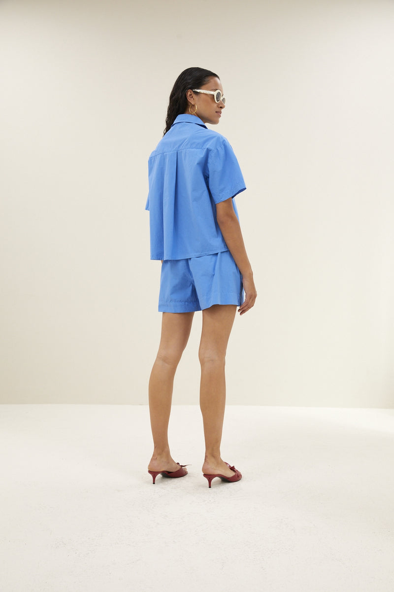 Lio poplin shorts - Regatta Blue