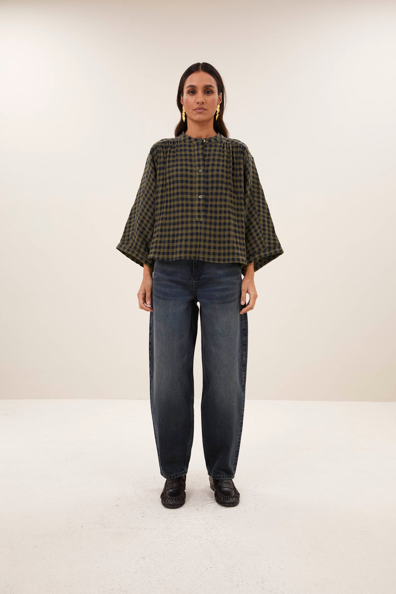 Jess blouse  - wine check