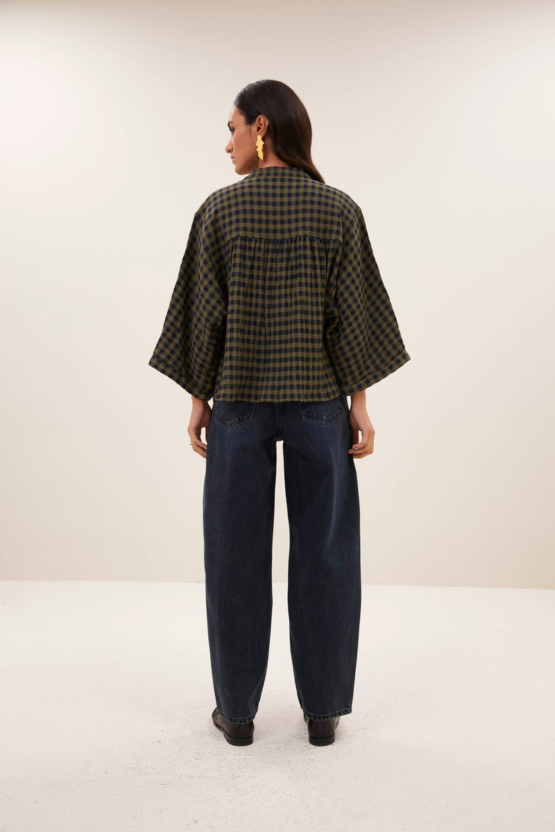 Jess blouse  - wine check
