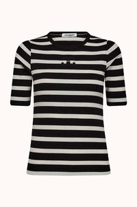 GrannyCC Rib SS T-Shirt - Zwart