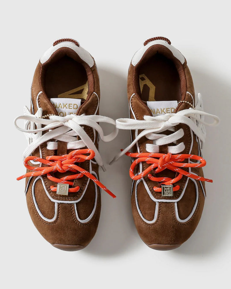 ADORED - Tan/White Suede