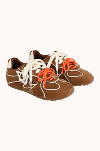 ADORED - Tan/White Suede