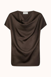 Annabeth Heavy Sateen T - Bruin