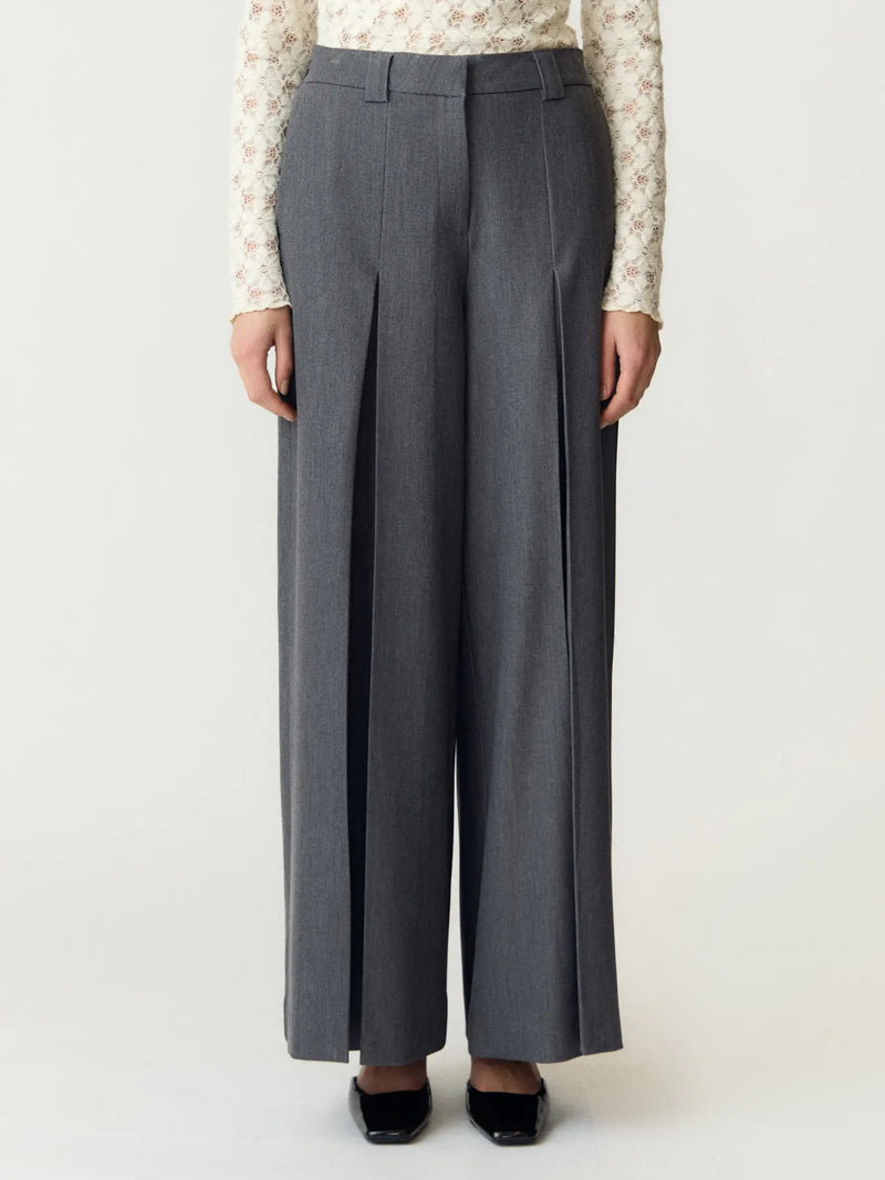 YASINVA HW WIDE FLARED PANT