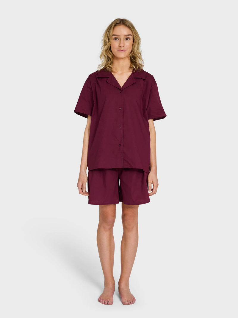 SAHEJ SHORTS - WINE