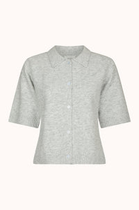 Cunna Knit Blouse - Light Grey Melange