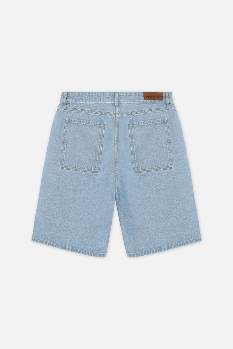 DAN.01 SHORTS - Blauwe Jeans