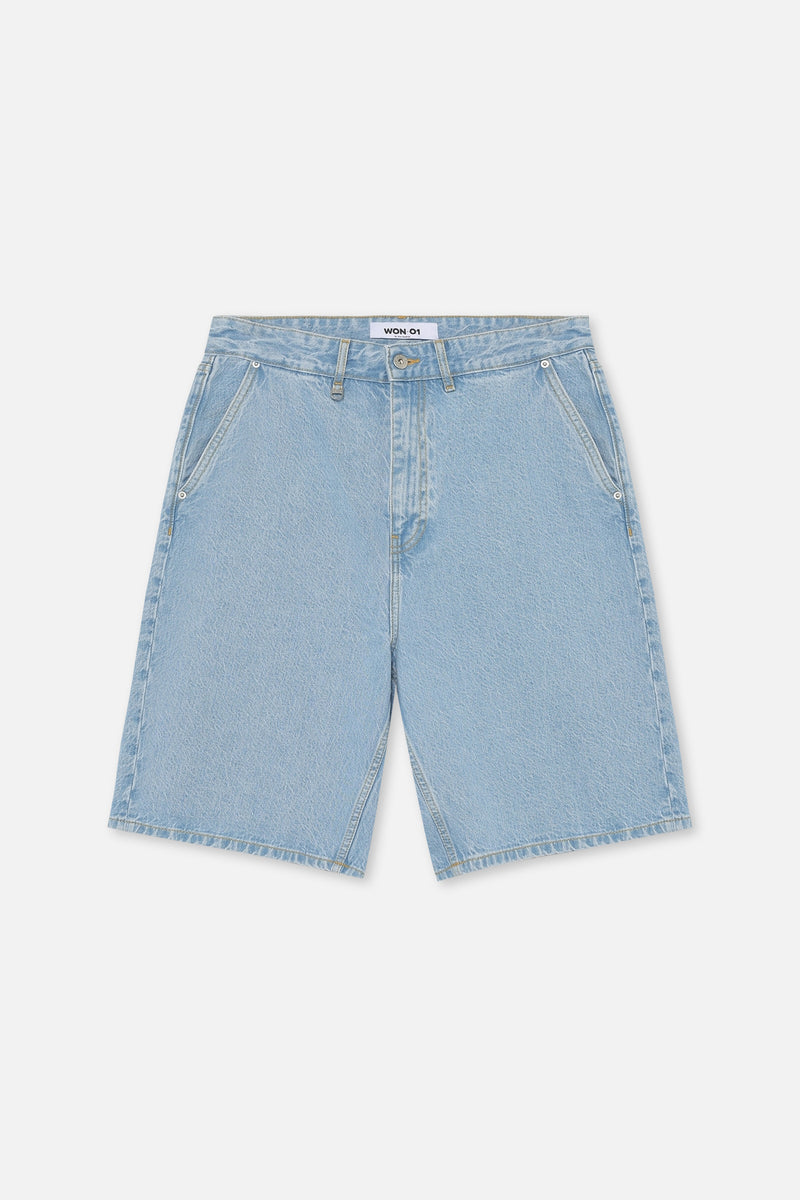 DAN.01 SHORTS - Blauwe Jeans