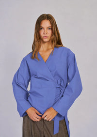 Fraser LS top - Blauw