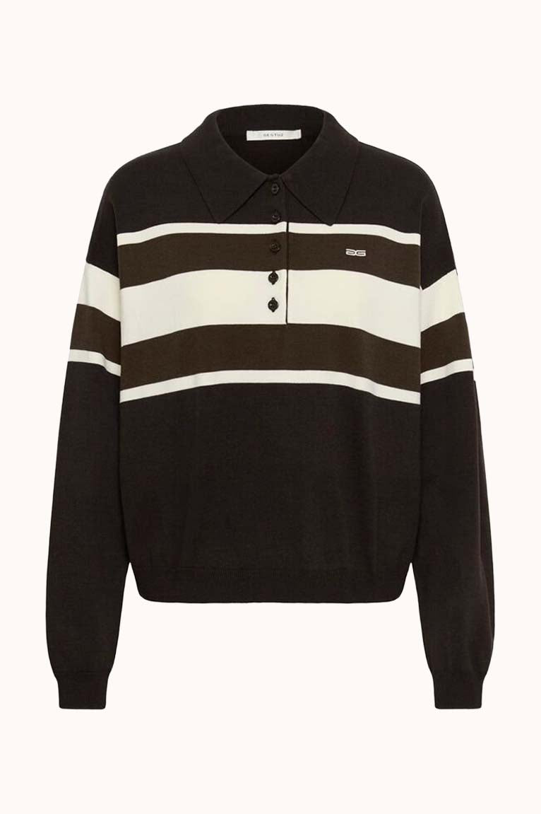 GZalexu polo pull - Bruin dessin